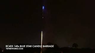 RC403 140S Blue Star Candle Barrage