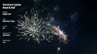 GM1018 Hardcore Cycles Assortment - 16 shot 500 Gram Cakes - Bright Star Fireworks