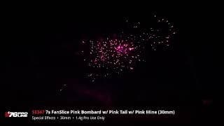SE347 7s FanSlice Pink Bombard w/ Pink Tail w/ Pink Mine (30mm) - '76 Pro Line - 2024 Production