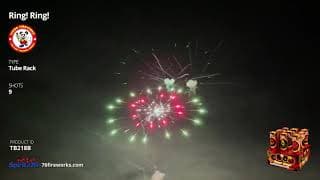 TB218B Ring! Ring! - 9 shot Tube Rack - Winda Fireworks