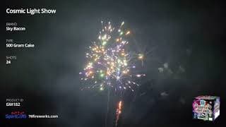 GM162 Cosmic Light Show - 24 shot 500 Gram Cake - Sky Bacon