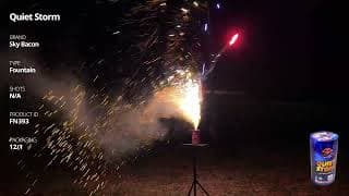 FN393 Quiet Storm - Fountain - Sky Bacon Fireworks