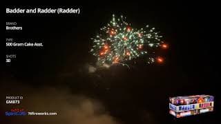 GM873 Badder and Radder - 30 shot 500-Gram Cake Assortment - Brothers Pyrotechnics