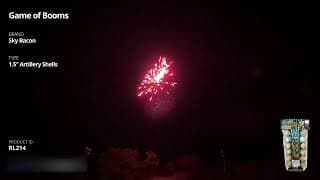 RL214 Game of Booms  - 1.5" Artillery Shells - Sky Bacon
