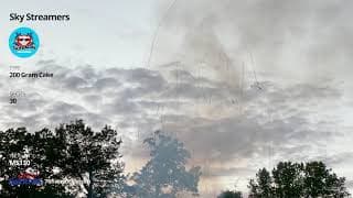 MS130 Sky Streamers - 30 shot Daytime 200 Gram Cake - Sky Bacon Fireworks