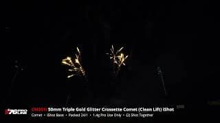 CM351i 50mm Triple Gold Glitter Crossette Comet (Clean Lift) iShot 2024