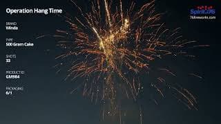 GM984 Operation Hang Time - 500 Gram Cake - Winda Fireworks