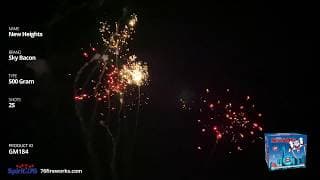 GM184 New Heights - 25 shot 500 Gram Cake - Sky Bacon Fireworks