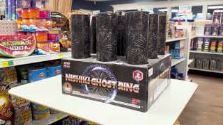 TB108 Nishiki Ghost Ring - 9 shot Rube Rack by Tako Pyrotechnics (2024 Production)