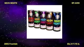 BP-A095 Neon Nights Five-colored Fountains Pack/Brothers 200G Fountain
