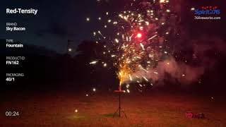 FN162 Red-Tensity - Fountain - Sky Bacon Fireworks