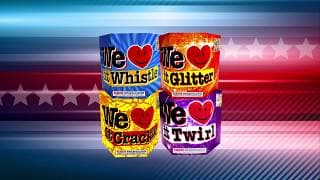 MS610 We Love It Assortment - 7 shot Mighty Max 200 Gram Cake Assortment