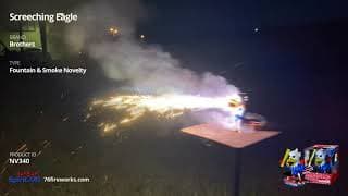 NV340 Screeching Eagle - Fountain & Smoke Novelty - Brothers Pyrotechnics