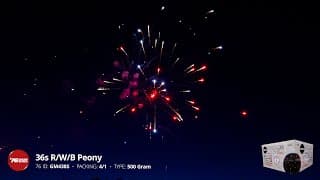 GM438S 36s R/W/B Peony - Red, White, Blue Peony Cakes - '76 Show Series 2024 Production