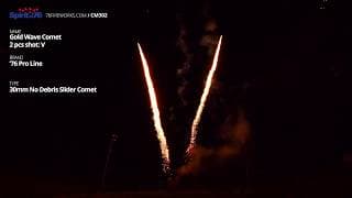 CM302 Gold Wave Comet (30mm No Debris Slider) - 76 Pro Line